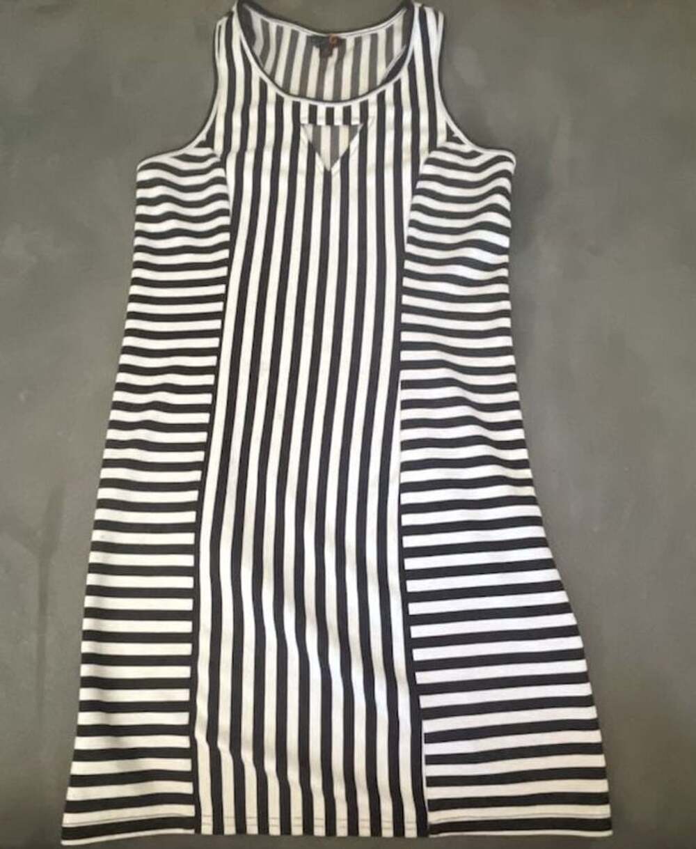 G by Guess Striped Racerback Tank Dress Size M